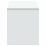 vidaXL Comodă TV cu LED, alb, 140x34x40 cm, lemn prelucrat vidaXL Comodă TV cu LED, alb, 140x34x40 cm, lemn prelucrat