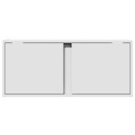 vidaXL Comodă TV de perete cu lumini LED, alb, 80x31x35 cm vidaXL Comodă TV de perete cu lumini LED, alb, 80x31x35 cm