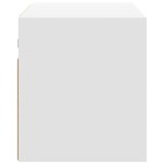 vidaXL Comodă TV de perete cu lumini LED, alb, 80x31x35 cm vidaXL Comodă TV de perete cu lumini LED, alb, 80x31x35 cm