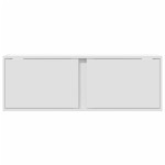 vidaXL Dulap TV de perete cu lumini LED, alb, 100x31x45 cm vidaXL Dulap TV de perete cu lumini LED, alb, 100x31x45 cm