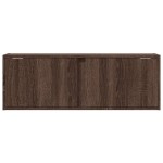 vidaXL Dulap TV de perete cu lumini LED, stejar maro, 100x31x35 cm vidaXL Dulap TV de perete cu lumini LED, stejar maro, 100x31x35 cm