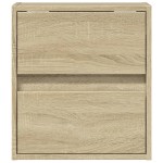 vidaXL Comodă TV de perete cu LED, 2 buc. stejar sonoma, 41x31x45 cm vidaXL Comodă TV de perete cu LED, 2 buc. stejar sonoma, 41x31x45 cm
