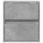 vidaXL Comodă TV de perete cu lumini LED, gri beton, 41x31x45 cm vidaXL Comodă TV de perete cu lumini LED, gri beton, 41x31x45 cm