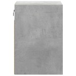 vidaXL Comode TV de perete cu lumini LED 2 buc. gri beton 41x31x45 cm
