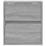 vidaXL Comodă TV de perete cu LED, 2 buc, gri sonoma, 41x31x45 cm vidaXL Comodă TV de perete cu LED, 2 buc, gri sonoma, 41x31x45 cm