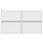 vidaXL Comodă TV de perete cu lumini LED, alb, 80x31x45 cm vidaXL Comodă TV de perete cu lumini LED, alb, 80x31x45 cm