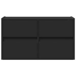 vidaXL Dulap TV de perete cu lumini LED negru 80x31x45 cm vidaXL Dulap TV de perete cu lumini LED negru 80x31x45 cm