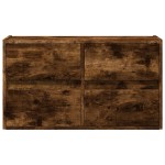 vidaXL Comodă TV de perete cu lumini LED, stejar fumuriu, 80x31x45 cm vidaXL Comodă TV de perete cu lumini LED, stejar fumuriu, 80x31x45 cm