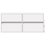 vidaXL Comodă TV de perete cu lumini LED, alb, 100x31x45 cm vidaXL Comodă TV de perete cu lumini LED, alb, 100x31x45 cm