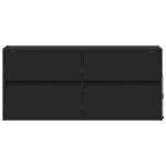 vidaXL Dulap TV de perete cu lumini LED negru 100x31x45 cm vidaXL Dulap TV de perete cu lumini LED negru 100x31x45 cm