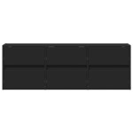 vidaXL Dulap TV de perete cu lumini LED negru 130x31x45 cm vidaXL Dulap TV de perete cu lumini LED negru 130x31x45 cm