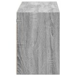vidaXL Comodă TV de perete cu lumini LED, gri sonoma, 130x31x45 cm vidaXL Comodă TV de perete cu lumini LED, gri sonoma, 130x31x45 cm