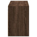 vidaXL Comodă TV de perete cu lumini LED, stejar maro, 130x31x45 cm vidaXL Comodă TV de perete cu lumini LED, stejar maro, 130x31x45 cm