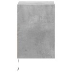 vidaXL Comodă TV de perete cu lumini LED, gri beton, 41x31x45 cm vidaXL Comodă TV de perete cu lumini LED, gri beton, 41x31x45 cm