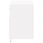vidaXL Comodă TV de perete cu lumini LED, alb, 80x31x45 cm vidaXL Comodă TV de perete cu lumini LED, alb, 80x31x45 cm