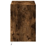 vidaXL Comodă TV de perete cu lumini LED, stejar fumuriu, 80x31x45 cm vidaXL Comodă TV de perete cu lumini LED, stejar fumuriu, 80x31x45 cm