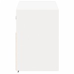 vidaXL Comodă TV de perete cu lumini LED, alb, 100x31x45 cm vidaXL Comodă TV de perete cu lumini LED, alb, 100x31x45 cm