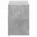 vidaXL Comodă TV de perete cu lumini LED, gri beton, 100x31x45 cm vidaXL Comodă TV de perete cu lumini LED, gri beton, 100x31x45 cm