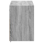 vidaXL Comodă TV de perete cu lumini LED, gri sonoma, 100x31x45 cm vidaXL Comodă TV de perete cu lumini LED, gri sonoma, 100x31x45 cm