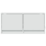vidaXL Comodă TV de perete cu lumini LED, alb, 80x31x38 cm vidaXL Comodă TV de perete cu lumini LED, alb, 80x31x38 cm