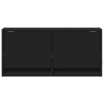 vidaXL Dulap TV de perete cu lumini LED negru 80x31x38 cm vidaXL Dulap TV de perete cu lumini LED negru 80x31x38 cm