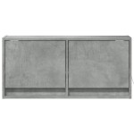 vidaXL Comodă TV de perete cu lumini LED, gri beton, 80x31x38 cm vidaXL Comodă TV de perete cu lumini LED, gri beton, 80x31x38 cm