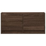 vidaXL Comodă TV de perete cu lumini LED, stejar maro, 80x31x38 cm vidaXL Comodă TV de perete cu lumini LED, stejar maro, 80x31x38 cm