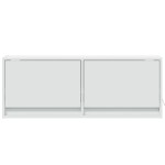 vidaXL Comodă TV de perete cu lumini LED, alb, 100x31x38 cm vidaXL Comodă TV de perete cu lumini LED, alb, 100x31x38 cm