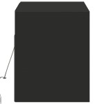 vidaXL Comodă TV de perete cu lumini LED, negru, 100x31x38 cm vidaXL Comodă TV de perete cu lumini LED, negru, 100x31x38 cm
