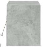 vidaXL Comodă TV de perete cu lumini LED, gri beton, 100x31x38 cm vidaXL Comodă TV de perete cu lumini LED, gri beton, 100x31x38 cm
