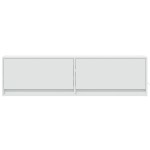 vidaXL Dulap TV de perete cu lumini LED, alb, 140x31x38 cm vidaXL Dulap TV de perete cu lumini LED, alb, 140x31x38 cm