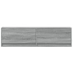 vidaXL Comodă TV de perete cu lumini LED, gri sonoma, 140x31x38 cm vidaXL Comodă TV de perete cu lumini LED, gri sonoma, 140x31x38 cm