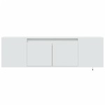 vidaXL Dulap TV de perete cu lumini LED, alb, 135x31x39,5 cm vidaXL Dulap TV de perete cu lumini LED, alb, 135x31x39,5 cm