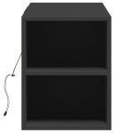 vidaXL Dulap TV de perete cu lumini LED, negru, 135x31x39,5 cm vidaXL Dulap TV de perete cu lumini LED, negru, 135x31x39,5 cm