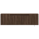 vidaXL Comodă TV de perete cu lumini LED, stejar maro, 135x31x39,5 cm vidaXL Comodă TV de perete cu lumini LED, stejar maro, 135x31x39,5 cm