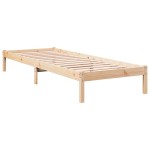 vidaXL Cadru de pat foarte lung fără saltea, 90x210 cm, lemn masiv pin vidaXL Cadru de pat foarte lung fără saltea, 90x210 cm, lemn masiv pin