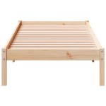 vidaXL Cadru de pat foarte lung fără saltea, 90x210 cm, lemn masiv pin vidaXL Cadru de pat foarte lung fără saltea, 90x210 cm, lemn masiv pin