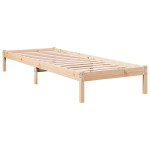 vidaXL Cadru de pat foarte lung fără saltea, 90x220 cm, lemn masiv pin vidaXL Cadru de pat foarte lung fără saltea, 90x220 cm, lemn masiv pin