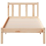 vidaXL Cadru de pat foarte lung fără saltea, 90x210 cm, lemn masiv pin vidaXL Cadru de pat foarte lung fără saltea, 90x210 cm, lemn masiv pin
