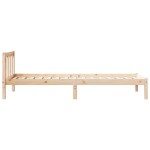 vidaXL Cadru de pat foarte lung fără saltea, 90x210 cm, lemn masiv pin vidaXL Cadru de pat foarte lung fără saltea, 90x210 cm, lemn masiv pin