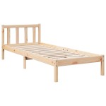 vidaXL Cadru de pat foarte lung fără saltea, 80x220 cm, lemn masiv pin vidaXL Cadru de pat foarte lung fără saltea, 80x220 cm, lemn masiv pin