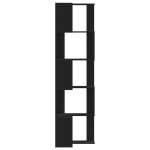 vidaXL Bibliotecă 5 niveluri negru 50x50x179cm lemn prelucrat vidaXL Bibliotecă 5 niveluri negru 50x50x179cm lemn prelucrat