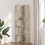 vidaXL Bibliotecă 5 niveluri stejar sonoma 50x50x179cm lemn prelucrat vidaXL Bibliotecă 5 niveluri stejar sonoma 50x50x179cm lemn prelucrat
