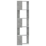 vidaXL Bibliotecă 5 niveluri gri beton 50x50x179cm lemn prelucrat vidaXL Bibliotecă 5 niveluri gri beton 50x50x179cm lemn prelucrat