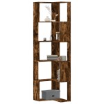 vidaXL Bibliotecă 5 niveluri stejar fumuriu 50x50x179cm lemn prelucrat vidaXL Bibliotecă 5 niveluri stejar fumuriu 50x50x179cm lemn prelucrat