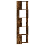 vidaXL Bibliotecă 5 niveluri stejar fumuriu 50x50x179cm lemn prelucrat vidaXL Bibliotecă 5 niveluri stejar fumuriu 50x50x179cm lemn prelucrat