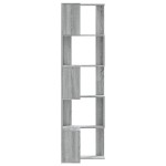 vidaXL Bibliotecă cu 5 niveluri gri sonoma 50x50x179 cm lemn prelucrat vidaXL Bibliotecă cu 5 niveluri gri sonoma 50x50x179 cm lemn prelucrat