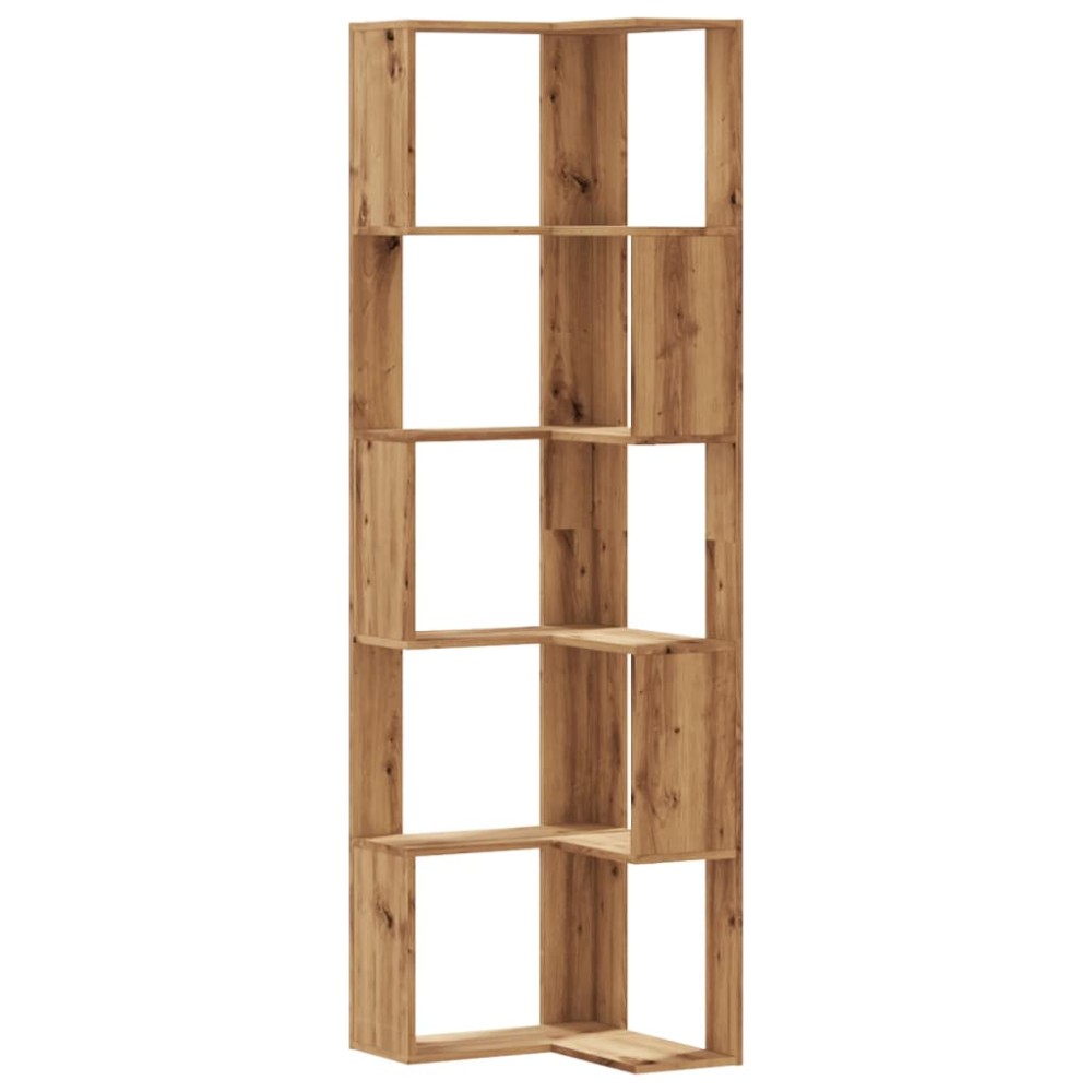 vidaXL Bibliotecă 5 nivel stejar artizanal 50x50x179 cm lemn prelucrat