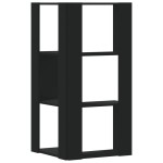 vidaXL Bibliotecă 3 niveluri negru 50x50x102 cm lemn prelucrat