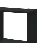 vidaXL Bibliotecă 3 niveluri negru 50x50x102 cm lemn prelucrat